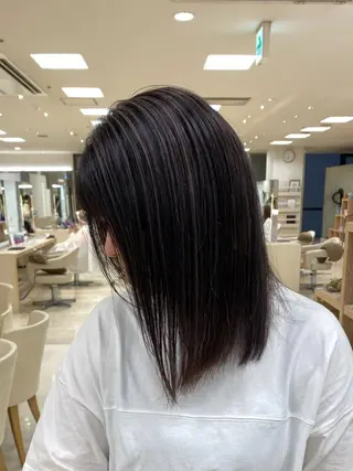 セミロング 銀座/ハイライト特化 🌿ブリーチ/片山のヘアスタイル