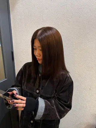 セミロング 🧶個性派/横浜パー マ/暖色/ミミのヘアスタイル