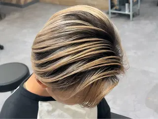 ショート カラー CHROMAN by become所属・Ryuuki/ メンズバレイヤージュのヘアスタイル