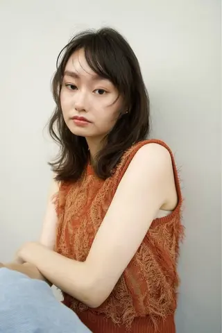 ミディアム 頭皮につけないカラー /白髪ぼかし/実加永のヘアスタイル