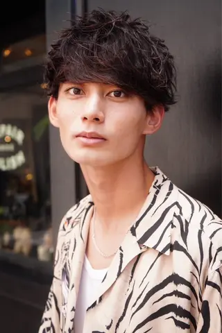 パーマ メンズ ベージュカラー🌿 新潟駅/青木結月のヘアスタイル