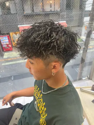 ショート パーマ メンズ ❄️メンズカット 落合諒❄️のヘアスタイル