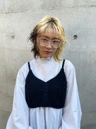 セミロング カラー ヘアアレンジ 🫧うる艶color 🩵綾🌙のヘアスタイル