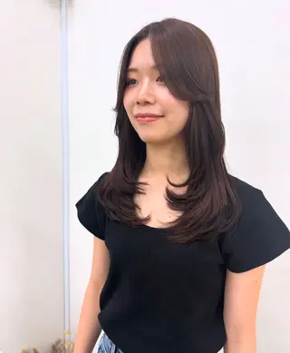 セミロング カラー 🫧似合わせヘア🫧 天王寺．阿倍野🌈のヘアスタイル