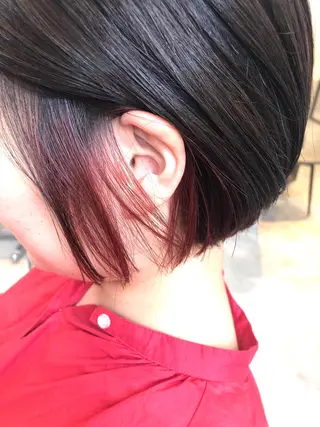 ショート カラー OFF YUYAのヘアスタイル