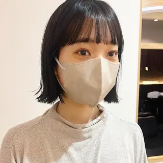 ミディアム カラー 🌱小顔ヘア/ボブ ミディアム/双葉🌱のヘアスタイル