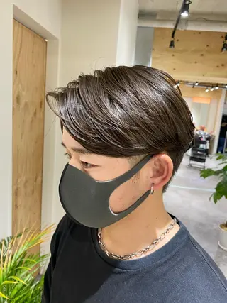 ショート カラー パーマ ヘアアレンジ メンズ キッズ メンズブリーチカラー /パーマ ごーた立川のヘアスタイル