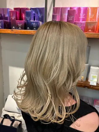 セミロング ゆうこ🍀髪質改善/ ストレート/艶カラーのヘアスタイル