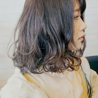 ミディアム カラー パーマ ヘアアレンジ メンズ キッズ ネイル マツエク・マツパ 【西八王子】Siq ●FM●オーナーのヘアスタイル