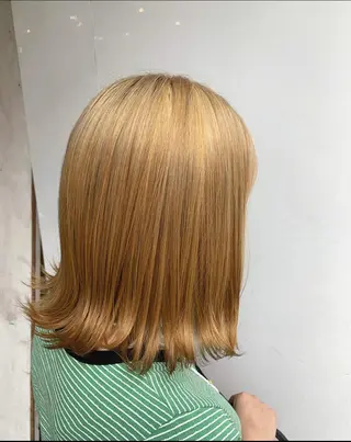 ミディアム カラー あべ ゆうかのヘアスタイル