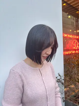 ミディアム ️🩵RINKA/ ハイトーンカラー🩵のヘアスタイル