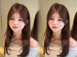 セミロング 韓国🇰🇷レイヤー 透明感/秀瑛🩶のヘアスタイル