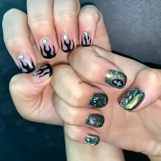 ショート カラー ヘアアレンジ ネイル マツエク・マツパ 💓💓彩 音💓💓のマツエク・マツパデザイン