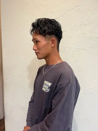 パーマ メンズ 松野 心音のヘアスタイル