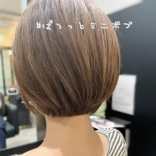 ショート カラー ヘアアレンジ キッズ ネイル マツエク・マツパ ボブ、縮毛矯正👑 心斎橋/高城涼也のヘアスタイル