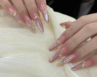 ネイル By moonネイル 🌷ワンホン/韓国風のネイルデザイン