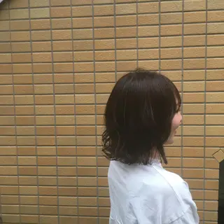 ミディアム カラー しのはら まどかのヘアスタイル