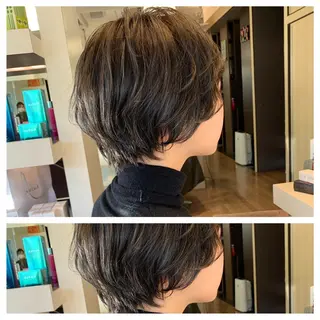 ショート カラー サトウ レンマのヘアスタイル