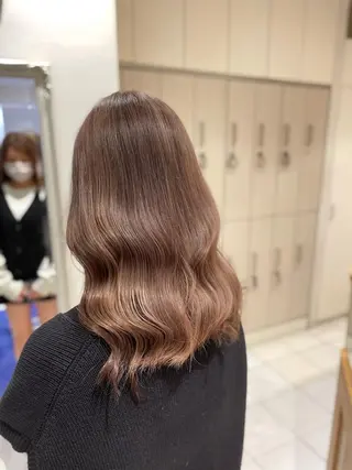 ミディアム ✨パーマ×ハイトーン Futo✨のヘアスタイル