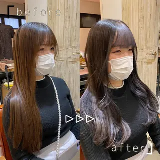 ロング カラー ヘアアレンジ YUTA/艶髪/髪質 改善/メンズカットのヘアスタイル