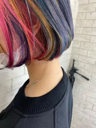 ショート カラー Eleanor立川北口所属・🦋YUI 髪質改善 ブリーチ　着付け🦋のヘアスタイル