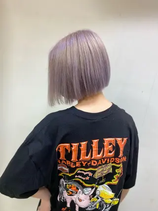 ミディアム カラー パーマ ヘアアレンジ メンズ キッズ ネイル マツエク・マツパ ブリーチ特化型✂️ ハイトーンカラー👨のヘアスタイル