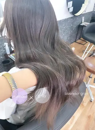 ロング カラー レイヤーカット、 大人可愛い　中村美羅のヘアスタイル