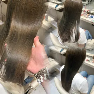 ロング カラー ブリーチなしダブル カラー✨たくみのヘアスタイル