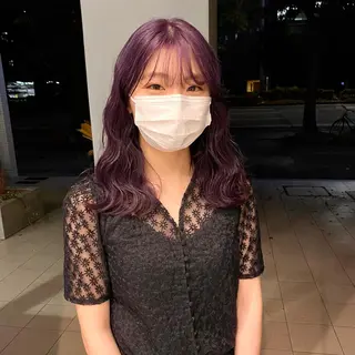 ロング カラー DEAN所属・KEIGO/パーマ ハイトーン/DEANのヘアスタイル