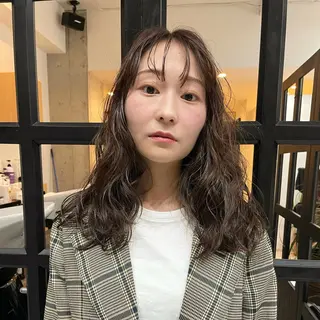 セミロング カラー 堀江将太朗/恵比寿/ メンズカットのヘアスタイル