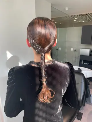 ヘアアレンジ 銀座/レイヤーカット 🤍内野すみれのヘアスタイル