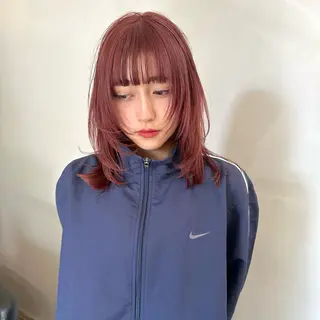 ミディアム ボブ/顔周りレイヤー 似合わせcut🪽のヘアスタイル