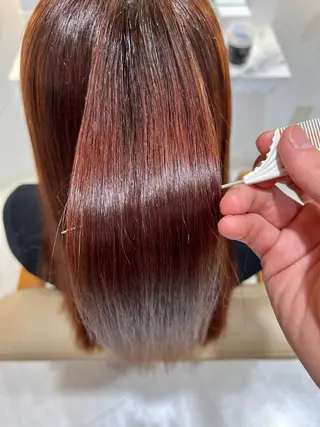 ロング カラー パーマ ヘアーメイクウィル野田阪神店所属・Yuu/レイヤー/ ハイライト/髪質改善のヘアスタイル