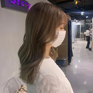 カラー MEI🎀垢抜けカラ ー🎀韓国styleのヘアスタイル