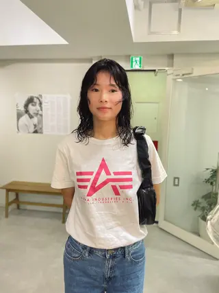 ミディアム パーマ パーマ＊ 顔まわり似合わせのヘアスタイル