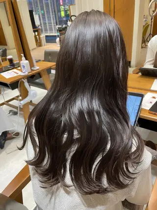 ロング カラー レイヤー/韓国ヘア /顔周り/大久保貴之のヘアスタイル