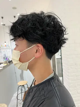 パーマ メンズ 似合わせ/レイヤー/ ボブ/西島 絢香のヘアスタイル