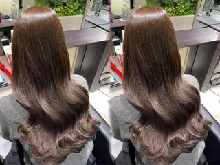 ロング カラー 縮毛矯正・癒し ヘッドスパ🧸ここなのヘアスタイル