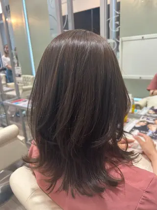 ミディアム カラー ヘアーメイクWiLL梅田店所属・艶カラー✨／ 荒堀 結香のヘアスタイル