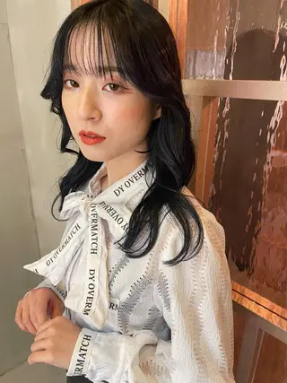 セミロング 韓国 / 中国ヘア 🦋Noniのヘアスタイル