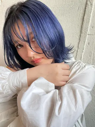 ミディアム カラー hisano / ハイトーン・透明感のヘアスタイル