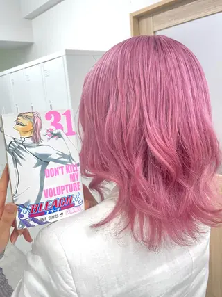 ミディアム カラー 推しカラー美容師 Yukino🌈のヘアスタイル