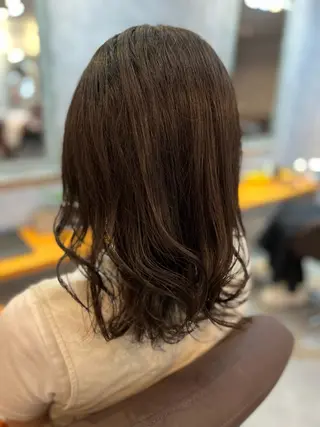 ミディアム 🍀艶髪縮毛矯正/ 風殿　滉太🍀のヘアスタイル