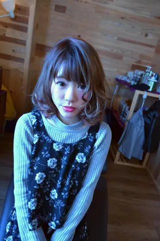 ミディアム カラー パーマ belle chambreイブカのその他イメージ