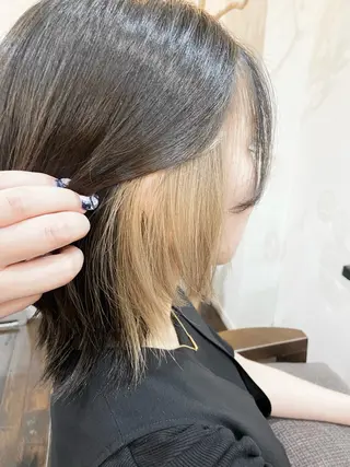 ミディアム Lamana所属・透明感カラー/ 加瀬たまものヘアスタイル