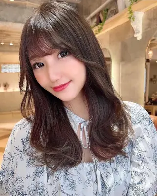 セミロング カラー あかね☆ヘアアレンジ /ボブ/縮毛矯正のヘアスタイル