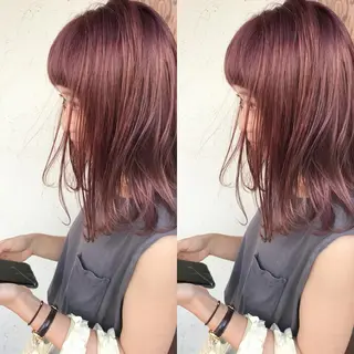 ミディアム カラー 艶髪育成サロン 京橋　shinのヘアスタイル