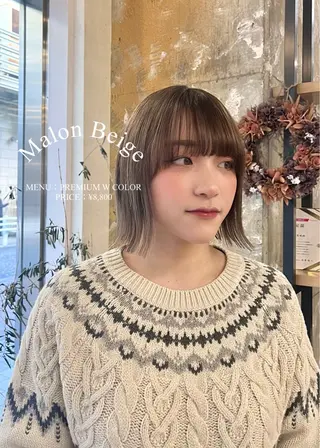 ショート 寒色 ♡ レイヤー ┊︎miyuのヘアスタイル