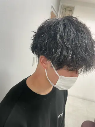 パーマ メンズ Agu hair act 姫路駅前おみぞ筋店所属・カワモト ソウタのヘアスタイル