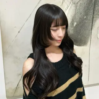 ロング ︎︎🌟韓国艶カラー ︎🌟璃奈 (ﾘﾅ)のヘアスタイル